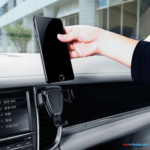 Baseus Gravity Car Mount Phone Bracket Air Vent Holder Black